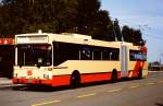 Salzburger O-Gelenkbus Nr. 180 im Jahre 1986 in Salzburg Sd. (Grf & Stift GE 112 M16, Baujahr 1986)