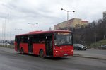 Serbien / Stadtbus Belgrad / City Bus Beograd: Güleryüz Cobra GD 272, aufgenommen im Januar 2016 in der Nähe der Haltestelle  Deligradska  in Belgrad.