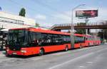 Slowakei / Stadtbus Bratislava: SOR CITY NB 18 - Wagen 2856, aufgenommen im Mrz 2015 am zentralen berlandbusbahnhof  Autobusov stanica  in Bratislava.
