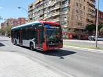 Mercedes-Benz eCitaro, Wagen 1003, Vectalia Mia, unterwegs in der Avenida Catedratico Soler als Linie 1 in Alicante am 15.05.2024