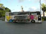 24.11.08,IVECO nobus als Blutspendebus in der Inselhauptstadt Palma de Mallorca,auf der Plaza Espanya.