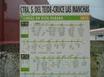 13.10.10,TITSA-Fahrplan in Santiago del Teide auf Teneriffa.