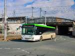 Graz. Der Postbus BD 14813 war am 03.03.2023 auf der Linie 630 von Feldkirchen/Fernitz nach Graz unterwegs, hier bei der Ankunft bei der Endhaltestelle Puntigam.