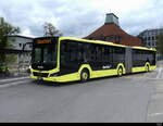 Auto Bus AG Liestal - MAN Lion`s City Hybrid  Nr.71  BL  7603 bei den Provisorischen Haltestellen beim Bhf. Liestal am 08.04.2023