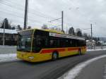 Mercedes Citaro mit der Betriebsnummer 76 ist am Bahnhof Dornach abgefahren. Die Aufnahme stammt vom 13.02.2012.
 


