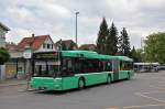 MAN Bus mit der Betriebsnummer 766 auf der Linie 34 an der Endstation in Bottmingen.