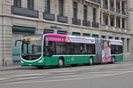 Mercedes Citaro 7051, fährt zur Haltestelle der Linie 50 beim Brausebad. Die Aufnahme stammt vom 07.04.2016.