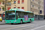 Mercedes Citaro 804, im Einsatz als Mäss Bus, fährt zur Haltestelle beim Messeplatz. Die Aufnahme stammt vom 13.11.2016.