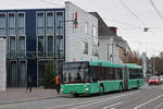 MAN Bus 784 im Einsatz als Tramersatz auf der Linie 3, die wegen einer Baustelle nicht nach Birsfelden verkehren kann.