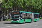 Mercedes Citaro 7037, auf der Linie 30, fährt zur Endstation am badischen Bahnhof.