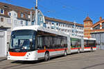 Am 28.02.2022 kann der Hess Trolleybus 163 der St.