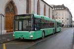 MAN Bus 776 vor der Clarakirche zur Abfahrt Richtung Habermatten auf der Linie 31. Die Aufnahme stammt vom 14.01.2010.
