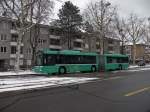 MAN Bus mit der Betriebsnummer 786 auf der Linie 50 fhrt Richtung Flughafen. Die Aufnahme stammt vom 31.01.2010.