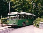 Aus dem Archiv: FBW Autobus mit der Betriebsnummer 82 auf der Linie 37 an der damaligen Endhaltestelle am Jakobsberg. Die Aufnahme stammt vom August 1985.