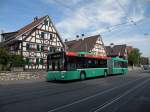 MAN Bus mit der Betriebsnummer 753 auf der Linie 6 bei der Endhaltestelle Allschwil.