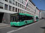 MAN Bus mit der Betriebsnummer 783 auf der Linie 36 in der Spiegelgasse in Basel. Die Aufnahme stammt vom 02.05.2011.