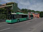 MAN Bus mit der Betriebsnummer 759 fhrt zu Endstation der Linie 34 in Bottmingen.