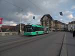 MAN Bus mit der Betriebsnummer 778 auf der Linie 31 berquert die Mittlere Rheinbrcke Richtung Haltestelle Schifflnde. Die Aufnahme stammt vom 08.03.2012. 