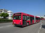 Die Grossbaustelle auf der Linie 14 hat begonnen. Die roten Van Hool Busse von Bernmobil sind im Einsatz. Van Hool Bus 744 (ex Bernmobil 243) fhrt zur Haltestelle Kppeli. Die Aufnahme stammt vom 30.05.2012. 