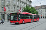 Mercedes Citaro 846, auf der Linie 19, fährt zur Haltestelle beim Bahnhof Bern. Die Aufnahme stammt vom 09.06.2017.