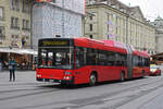 Volvo Bus 822, auf der Linie 10, verlässt die Haltestelle Zytglogge. Die Aufnahme stammt vom 30.11.2021.