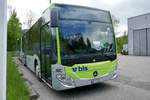 Der erste Gelenkbus der Busland AG! MB C2G 302 am 6.5.20 vor dem Depot in Langnau parkiert.
