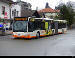 BSU - Mercedes Citaro  Nr.55  SO  155955 unterwegs auf der Linie 7 bei den Ersatzhaltestellen vor dem Bhf. Herzogenbuchsee am 03.04.2024
