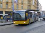 Postauto - Mercedes Citaro  BE 666083 unterwegs auf der Linie 74 in der Stadt Biel am 20.12.2014