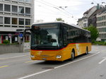 Postauto - Iveco Crossway AR 14855 unterwegs in der Stadt St. Gallen am 15.05.2016