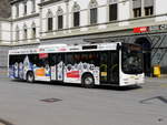 Postauto / Ortsbus Brig - MAN Lion`s City VS 449119 vor dem Bahnhof in Brig am 01.04.2017