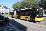 Postauto/PU Eurobus Nr. 15/TG 153 907/PAG-ID: 10065 (MAN A23 Lion's City G) am 10.8.2023 in St.Gallen, Marktplatz0