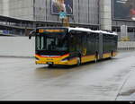 Postauto - MAN Lion`s City Hybrid  ZH  685372 bei der Zufahrt zu den Bushaltestellen beim Flughafen Zürich am 2024.05.07