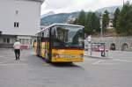 Setra S 313 UL am 9. August 2010 an der Endhaltestelle der Julier Pass Route St. Moritz.