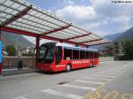 Postauto/Regie Chur Nr. 94 ''Bernina Express'' am 24.8.2012 in Tirano (I). Whrend der Sommer Saison vermarktet die RhB eine Bus-Verbindung von Tirano nach Lugano, im Anschluss an den Bernina Express von Chur. Gefahren wird der Bus im Sommer durch einen Chauffeur von PU Malcantone, wo der Wagen auch bernachtet.