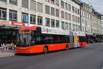 Hess Trolleybus 97, auf der Linie 4, bedient die Haltestelle beim Guisan Platz. Die Aufnahme stammt vom 25.09.2021.