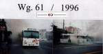 Trolley nr 61 brennt !  Am Orpundplatz im jahr 1996  konnte die Bilder digitalisieren !  Der Wurde natrich geschrottet !