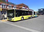 STI - MAN Lion`s City  Nr.144  BE 801144 bei den Bushaltestellen vor dem Bahnhof in Interlaken Ost am 06.05.2016