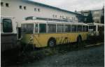 Aus dem Archiv: STI Thun Nr. 1 Berna/Gangloff Trolleybus am 6. November 1997 Thun, Garage