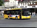 Grindelwald Bus - MAN Lion`s City  BE 407170 bei Busbahnhof neben dem WAB/ BOB Bahnhof in Grindelwald am 28.09.2023
