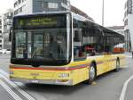 STI - MAN Bus Nr.123  BE 700123 unterwegs auf der Linie 6 bei der Haltestelle vor dem Bahnhof Thun am 20.06.2009