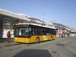 Postauto/Regie Scuol GR 159 303 (Mercedes Citaro Facelift O530LE) am 24.1.2020 beim Bhf. Scuol-Tarasp. Auf der Sportbus Linie 901 verkehren nur selten Low-Entry Busse.
