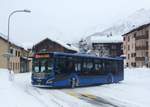 Engadin Bus, St.Moritz. MAN Lion's City 12 (GR 100'103) in Maloja, Posta. (28.12.2020)