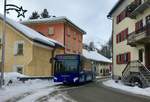 Engadin Bus, St.Moritz. Mercedes-Benz Citaro C2 K (GR 100'120) in Madulain. (2.1.2021)