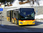 Postauto - Mercedes Citaro  GR  177315 in St. Moritz am 19.02.2021