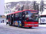 Engadin Bus, St.Moritz. Setra S315NF (GR 100'111) in St.Moritz, Bahnhof. (2.1.2009)