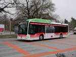BGU - Mercedes Citaro Nr.31 SO 130022 unterwegs bei den Bushaltestellen vor dem Bahnhof Grenchen Nord am 24.02.2018