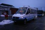 Das Konzept der reinen MAN-Flotte bei Bus Sarganserland-Werdenberg whrte nicht lange; Nachdem seit dem Sommer ein Citaro-Gelenker eingesetzt wird, fahren nun nach Mels und Plons Sprinter City 65 von RheintalBus. Wagen 14 (SG 311'041, 2009) am 27.1.2010 in Sargans.