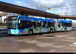 VZO - Mercedes Citaro Nr.111  ZH 745111 unterwegs auf der Linie 867 vor dem Bhf. Wetzikon an dem Bushaltestellen 11.11.2023