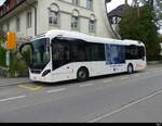 BBA - Volvo 7900 Hybrid  Nr.43  AG  389243 abgestellt auf einem Parkplatz in Aarau am 01.04.2024
