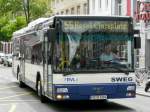 SWEG - MAN Bus FR:H 9384 unterwegs in Basel auf der Linie 55 am 12.07.2008
